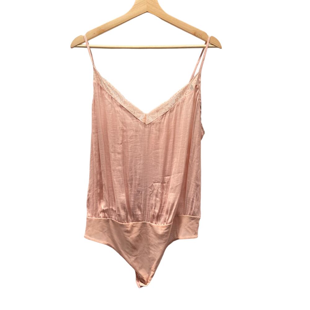 Socialite Bodysuit Satin Lace Trim Blush Pink Nordstrom Camisole